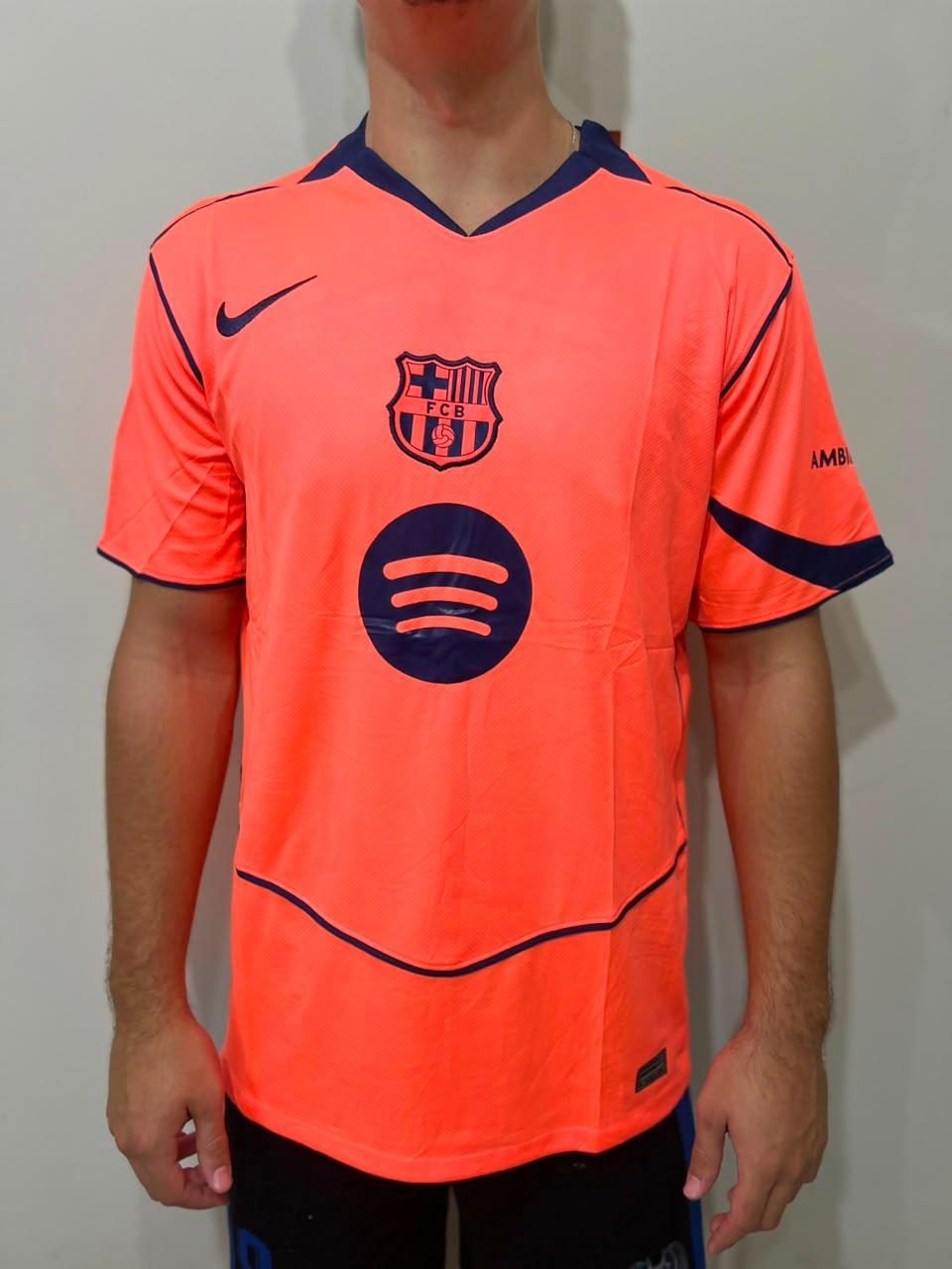 Camisa Barcelona Laranja - Nova - outro ângulo