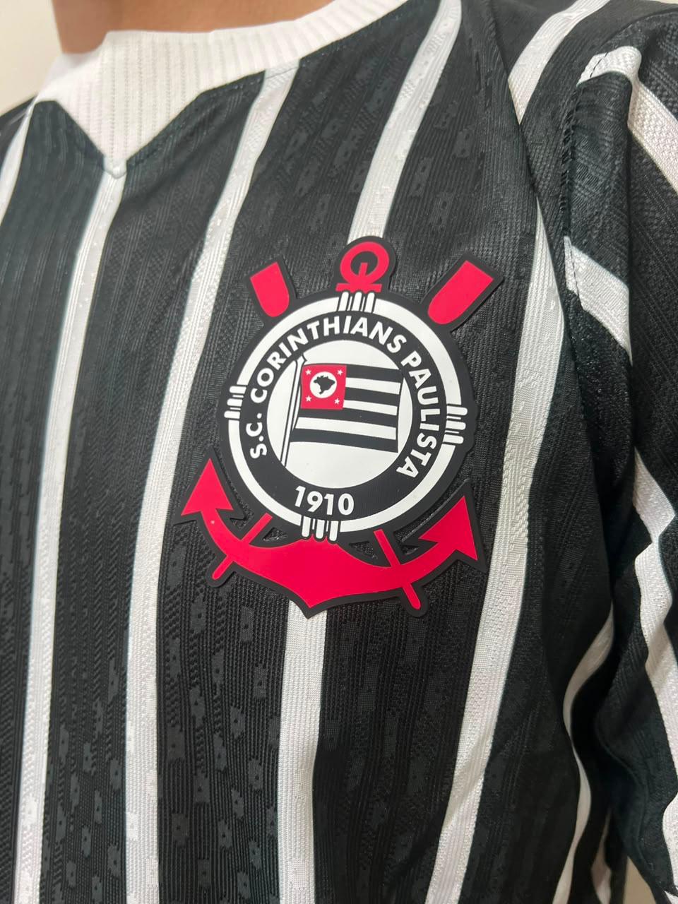 Camisa Corinthians Preta e Branca - Nova