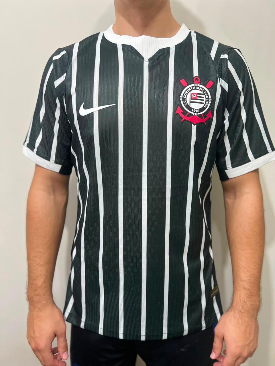 Camisa Corinthians Preta e Branca - Nova - foto 3
